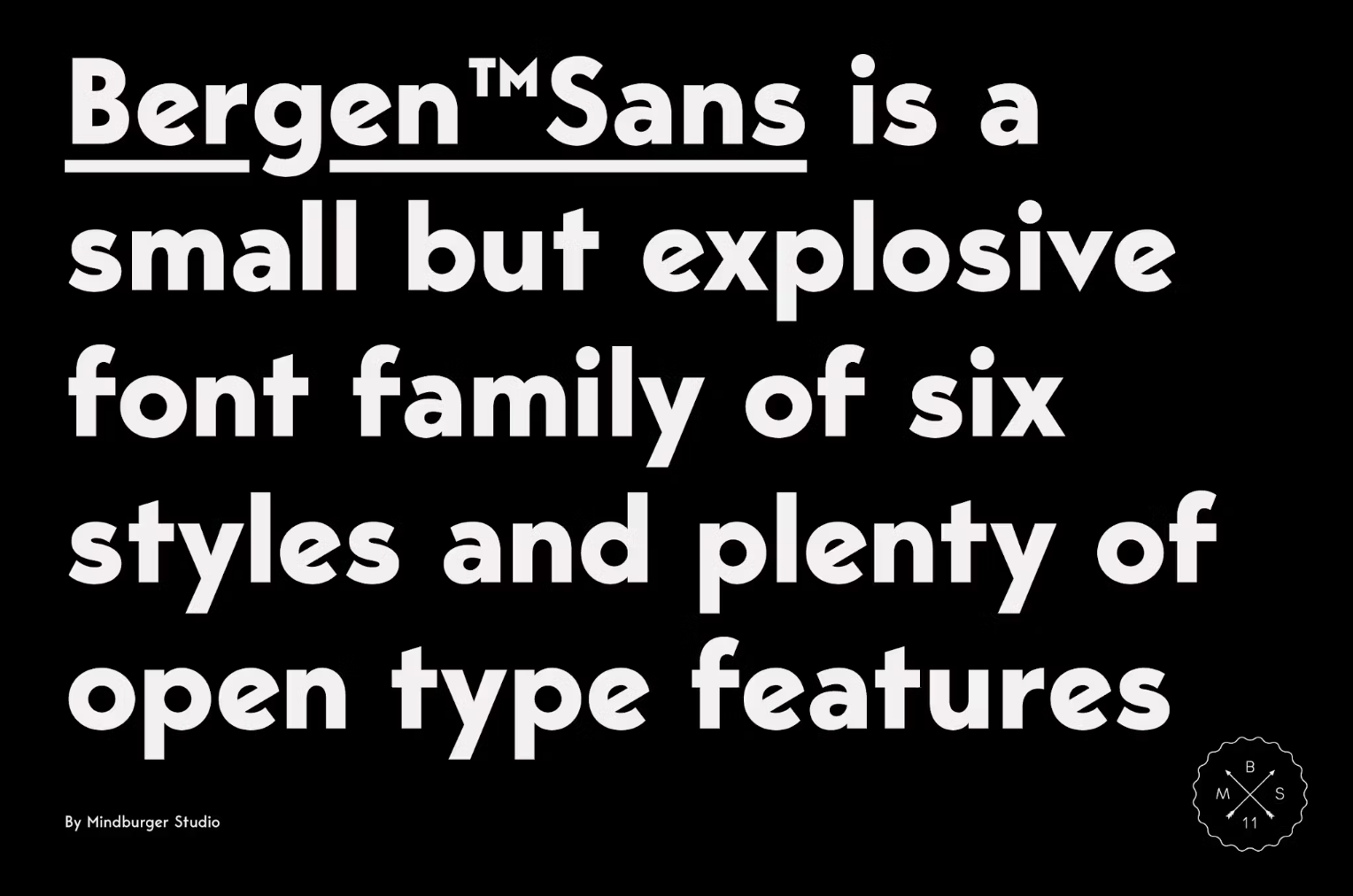 Bergen Sans by MindburgerStudio